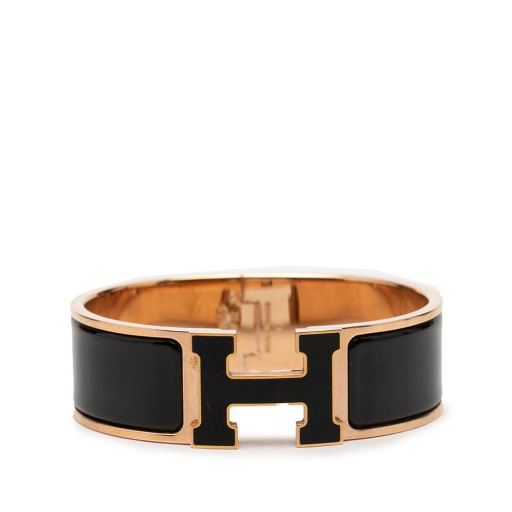 HERMES Black Charm Bracelet